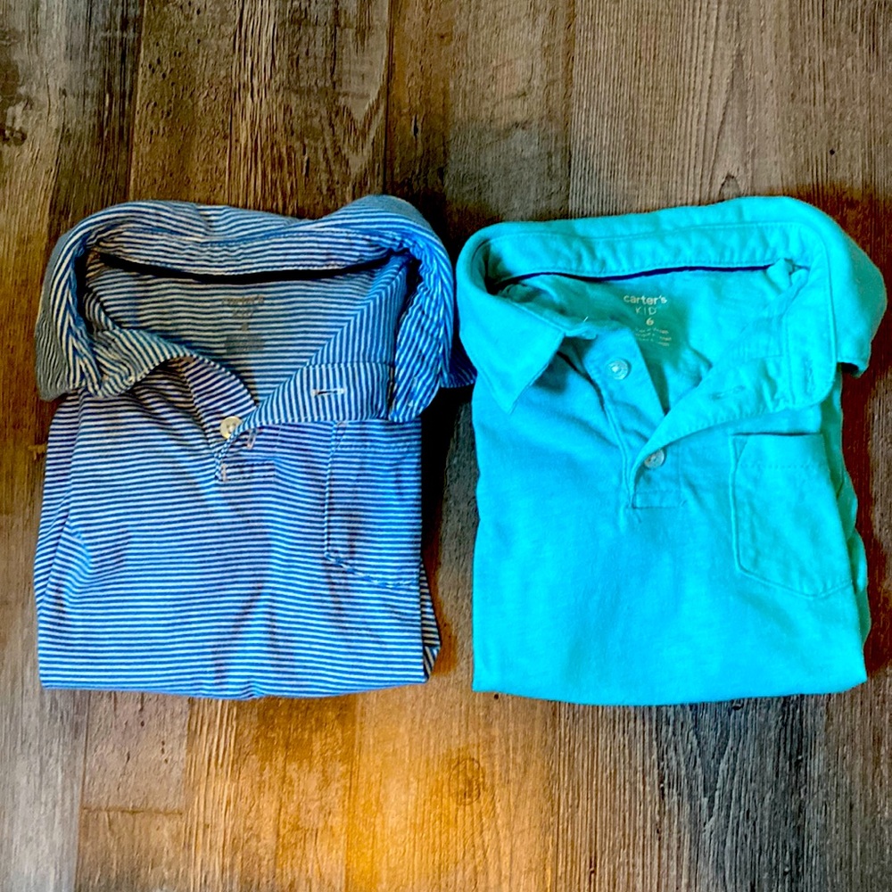 Carter’s Kids Polo Bundle Lot Boys size 6
